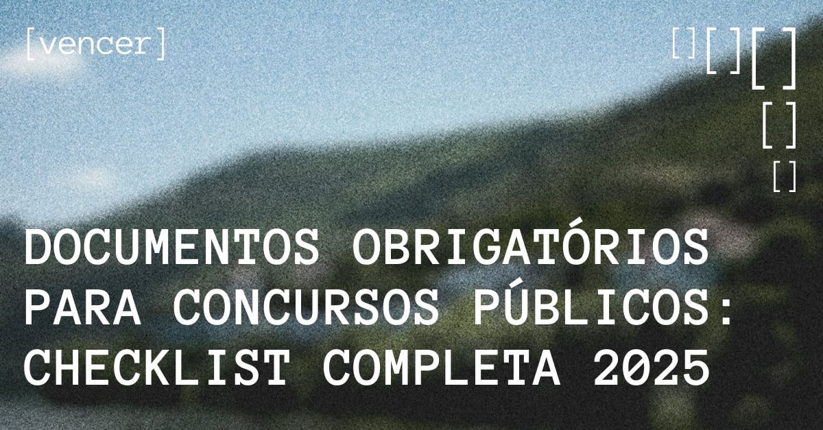 Checklist de documentos necessários para concursos públicos portugueses