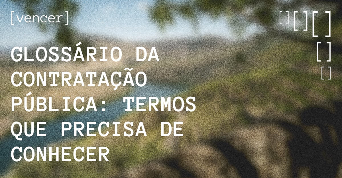 Glossário e dicionário de termos da contratação pública portuguesa